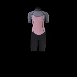 Element 2/2 Shorty Kurzarm Back Zip Neoprenanzug Damen